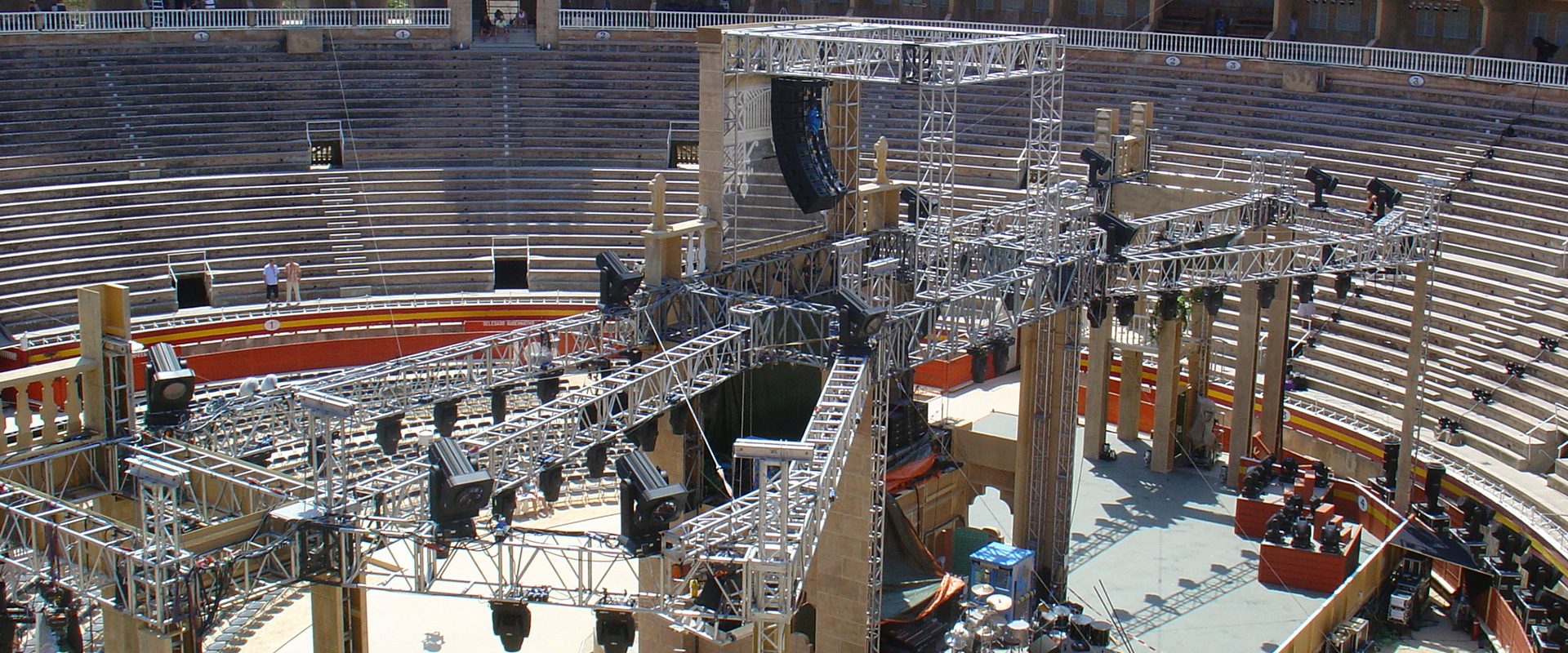 Wetten Dass Mallorca Bühne im Aufbau